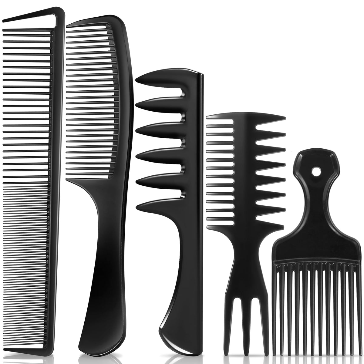 SALON SILK peine dientes anchos para hombres: desenreda fácilmente rizos gruesos.