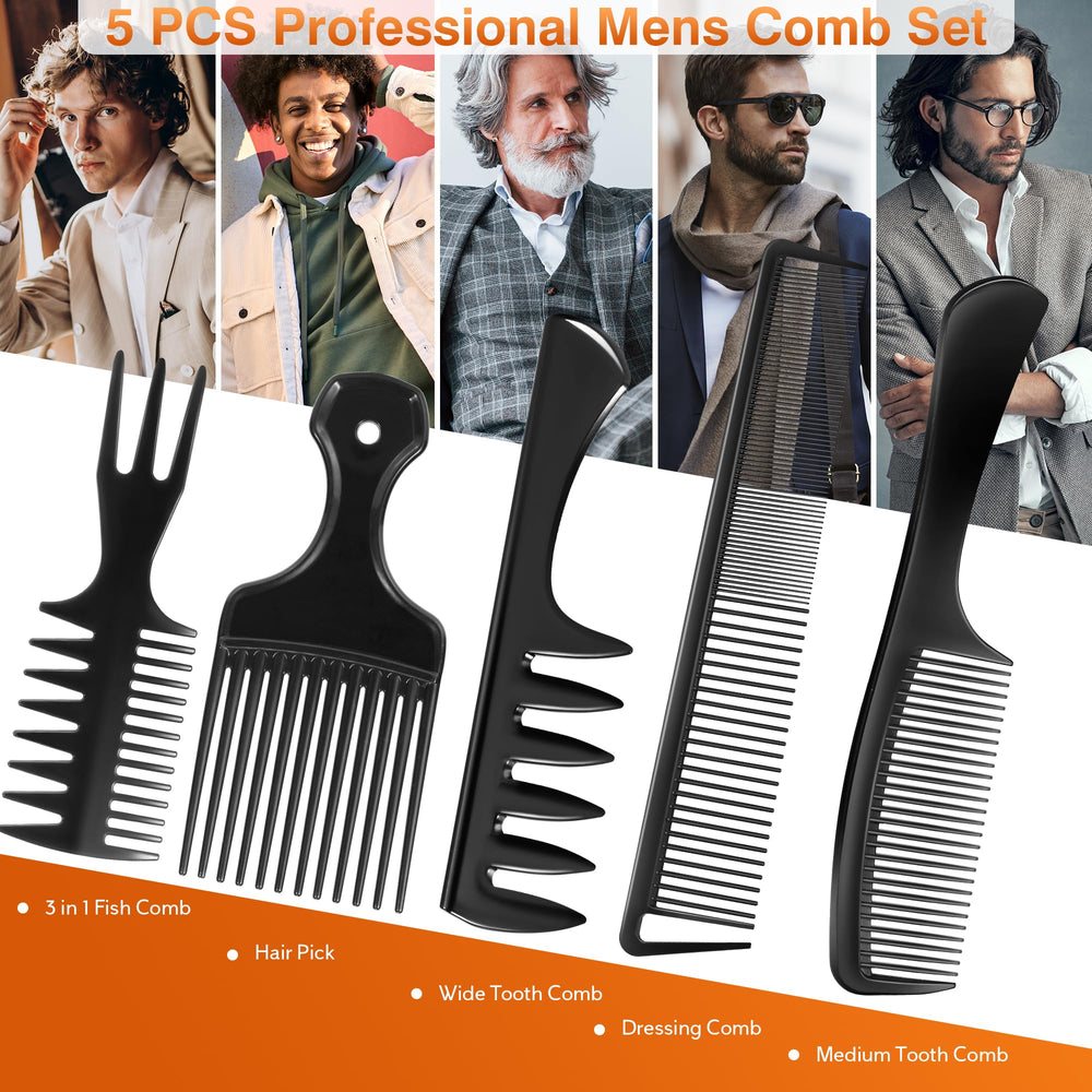SALON SILK peine dientes medios para hombres: facilita peinado con control.