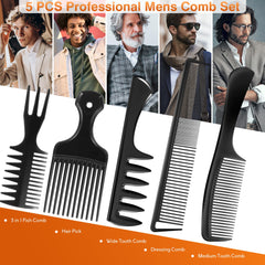 SALON SILK peine dientes medios para hombres: facilita peinado con control.