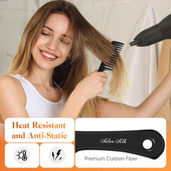 SALON SILK peine-dientes-medios: equilibrio entre desenredar y domar el cabello