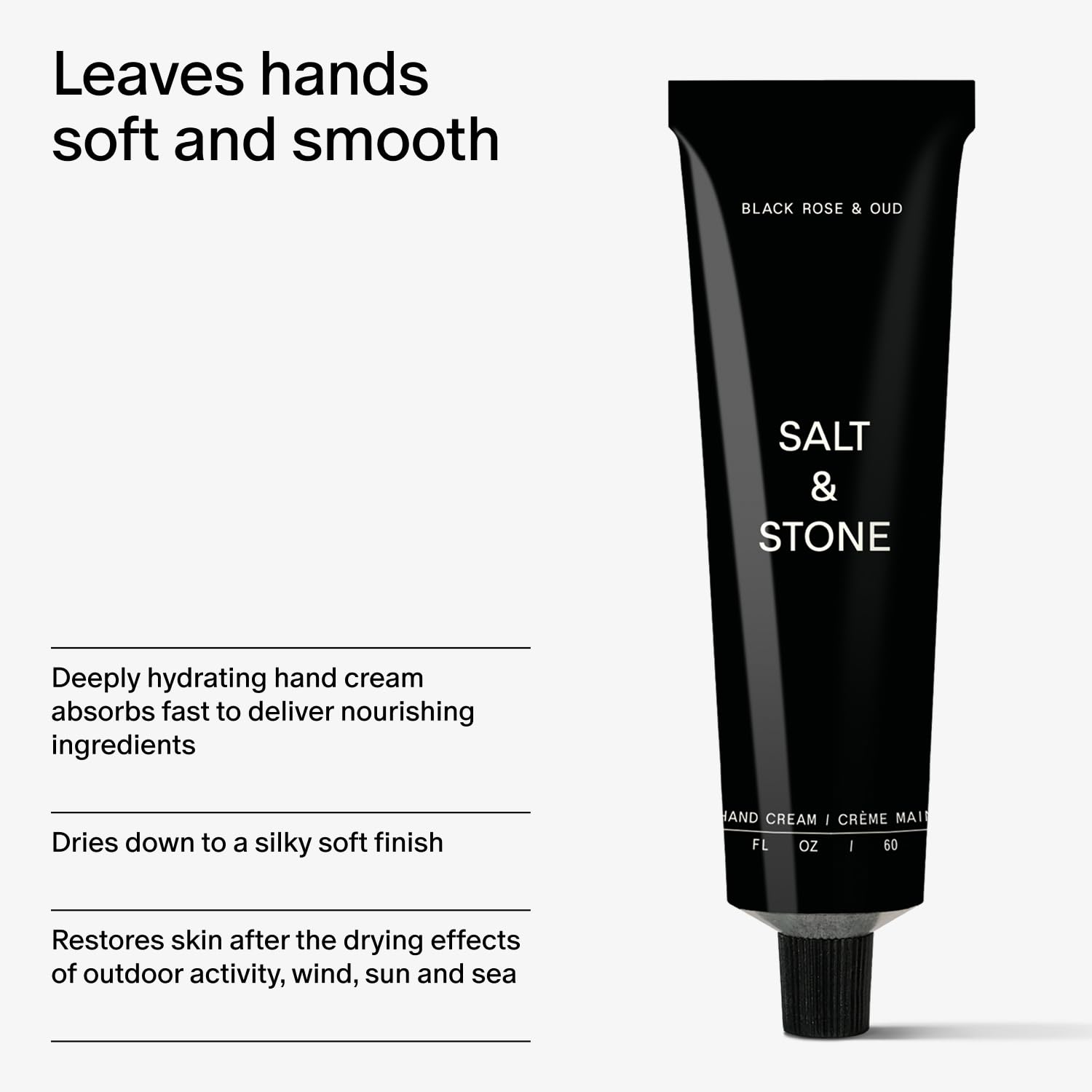 Salt & Stone crema corporal envase de 100 ml cómodo.
