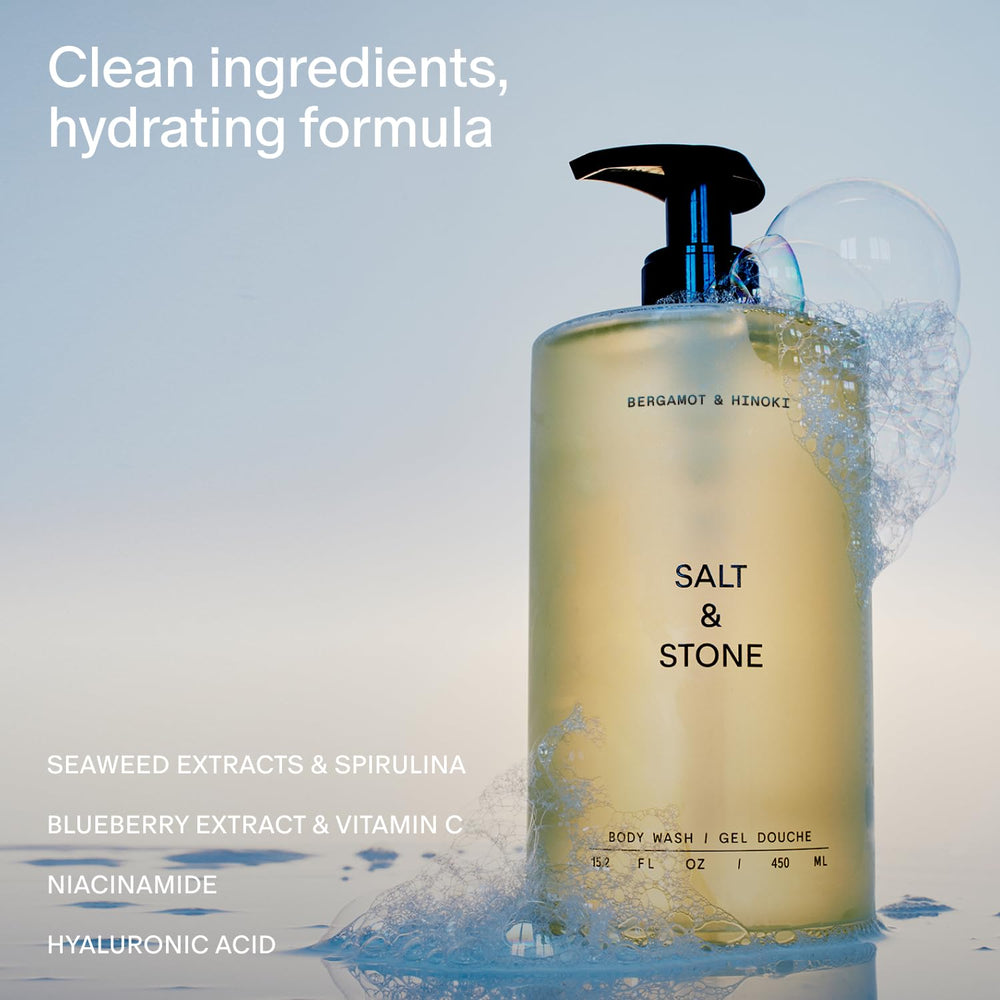 Salt & Stone gel de ducha con prebióticos para equilibrar la piel