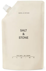 Salt & Stone jabon cuerpo anticoxidante con espuma suave.