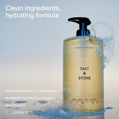 Salt & Stone olor santal y vetiver cremoso para ducha.