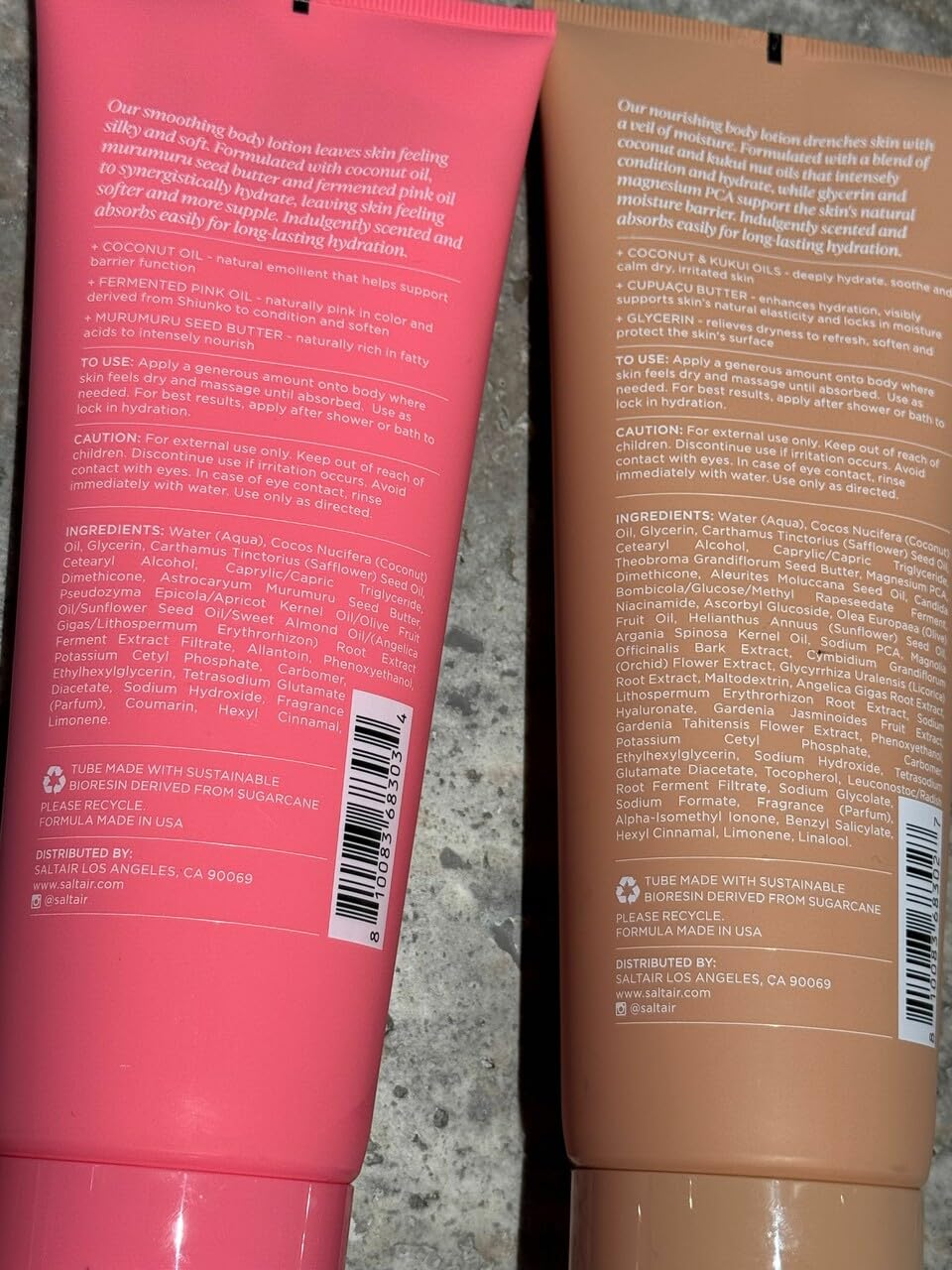 Saltair pack deux parfums signature, Pink Beach et Santal Bloom.