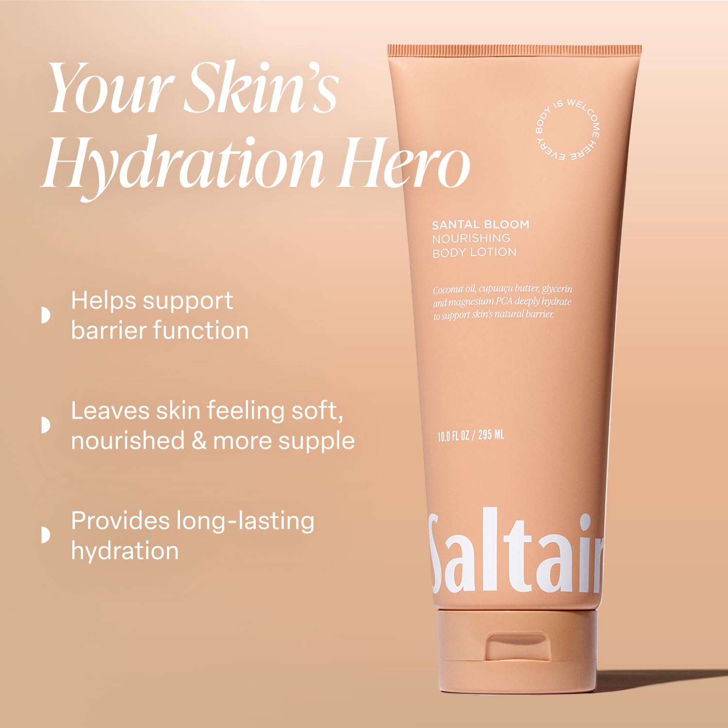 Saltair Santal Bloom flacon, parfum raffiné et bouquet boisé.
