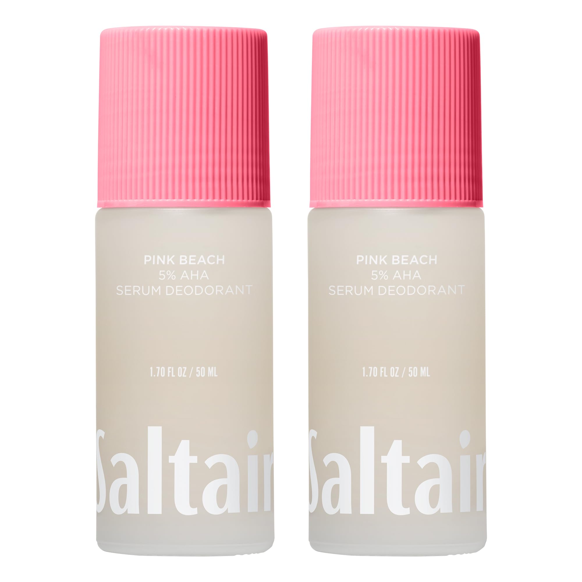 Saltair Serum Desodorante Playa Rosa, botella, protección de olores de larga duración.