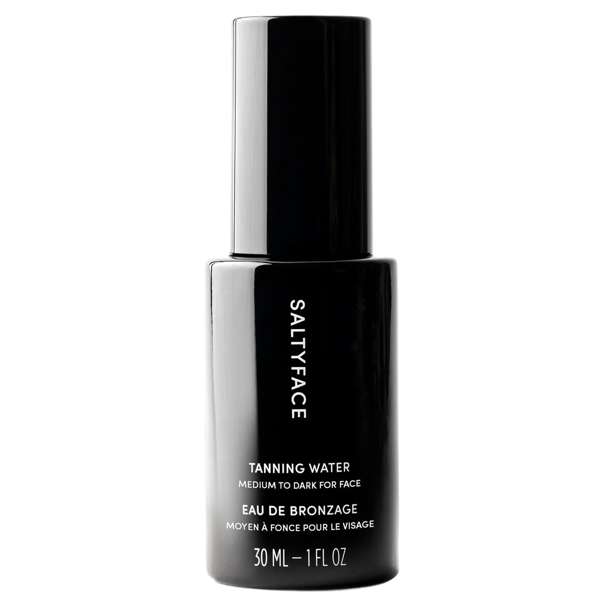 SALTYFACE Agua Bronceadora, atomizador para aplicación suave y uniforme.