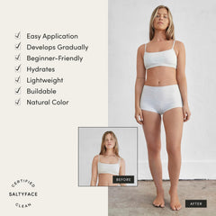 SALTYFACE bronceador espuma tono claro para bronceado natural