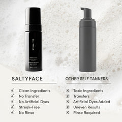 SALTYFACE bronceador espuma tono medio para color bronceado medio