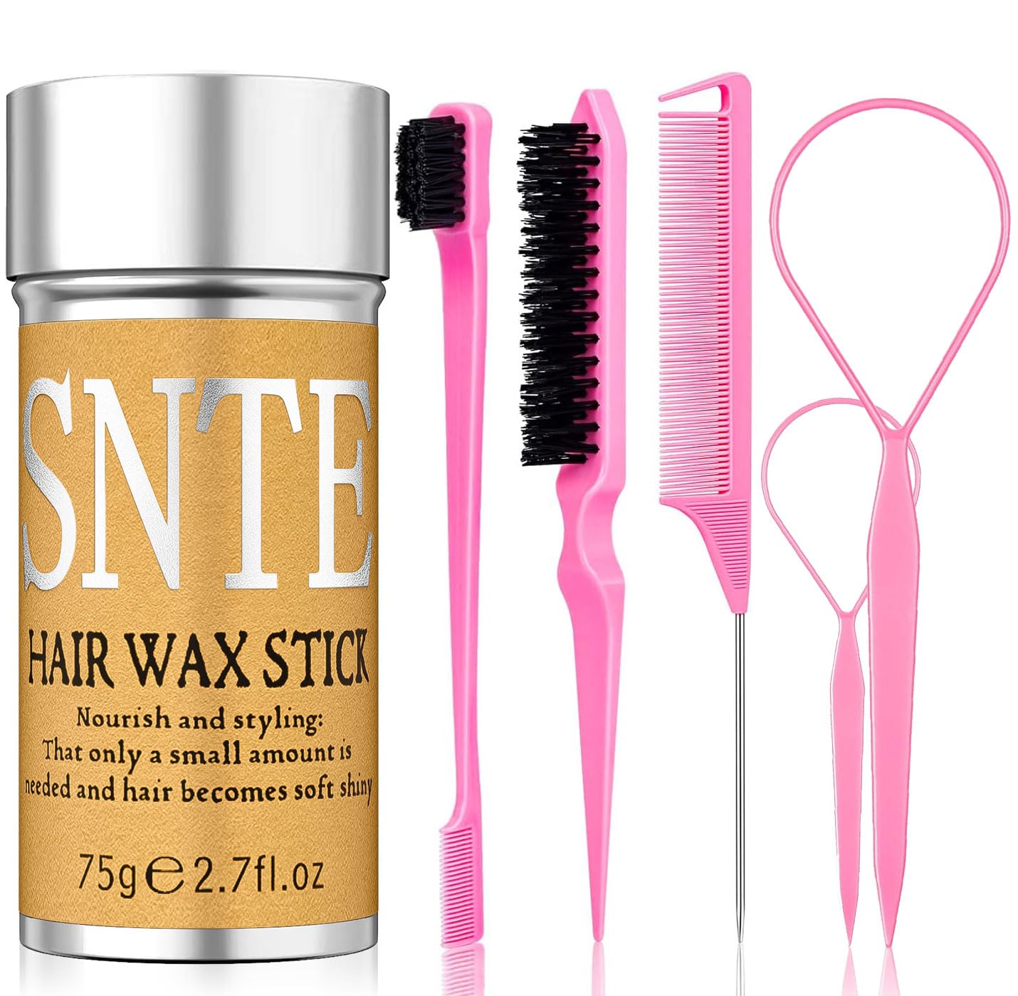 Samnyte set de cera para cabello con 6 barras para un acabado suave y duradero.