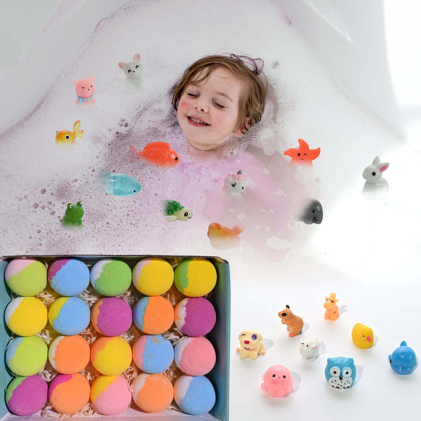 Bombas de baño Santrela fragancias variadas para cambiar el ánimo del baño.