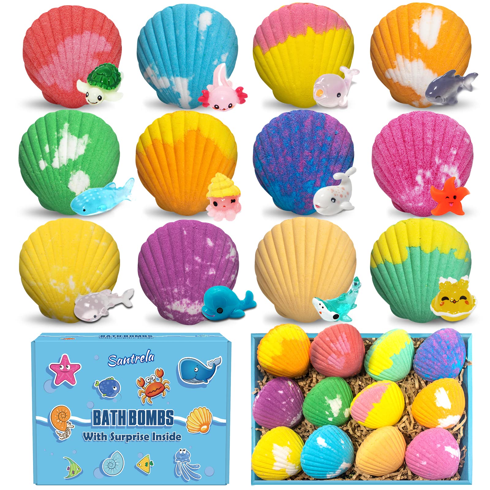Conjunto de bombas Santrela para niños, ideal como regalo y juego en casa.