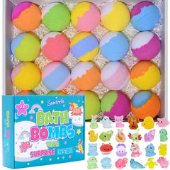 Bombas de baño Santrela con sorpresa interior, ideal para la hora del baño de los niños.