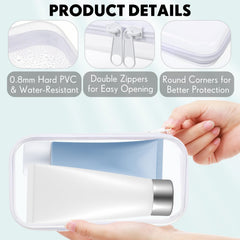 Material PVC de 0,8 mm con cierre doble para mayor seguridad.