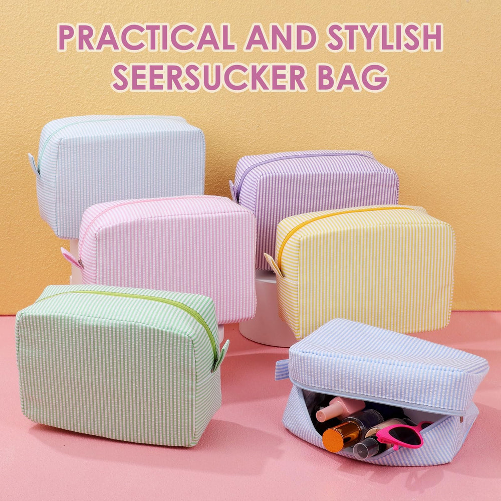 Sanwuta bolsa cosmética preppy, ideal para eventos o salidas.