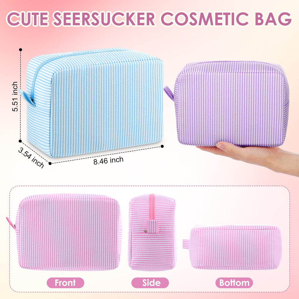 Sanwuta bolsa maquillaje con cremallera metálica para acceso rápido.