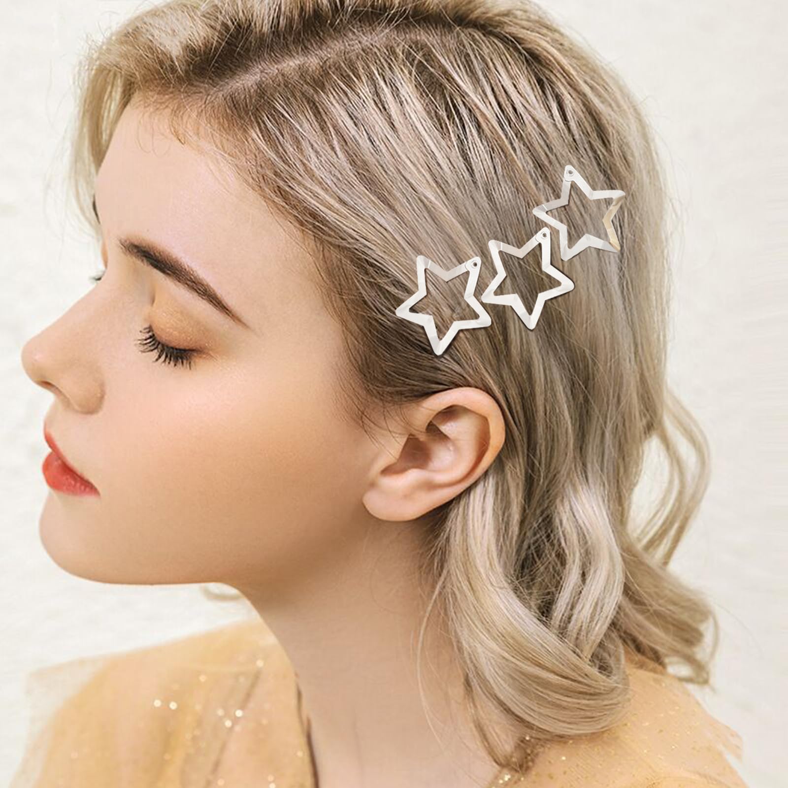 SAOROPEB clip estrella Y2K accesorio moderno para looks urbanos