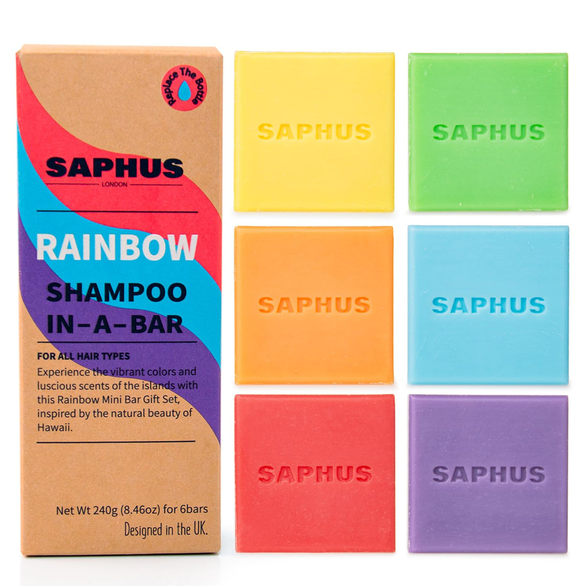 SAPHUS barra shampoo lavanda: aroma calmante para cuero cabelludo sensible y uso diario.