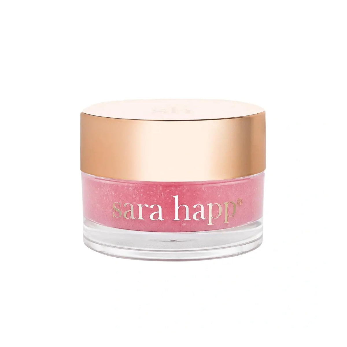 Sara Happ exfoliante labial pomelo rosado para suavizar labios resecos.