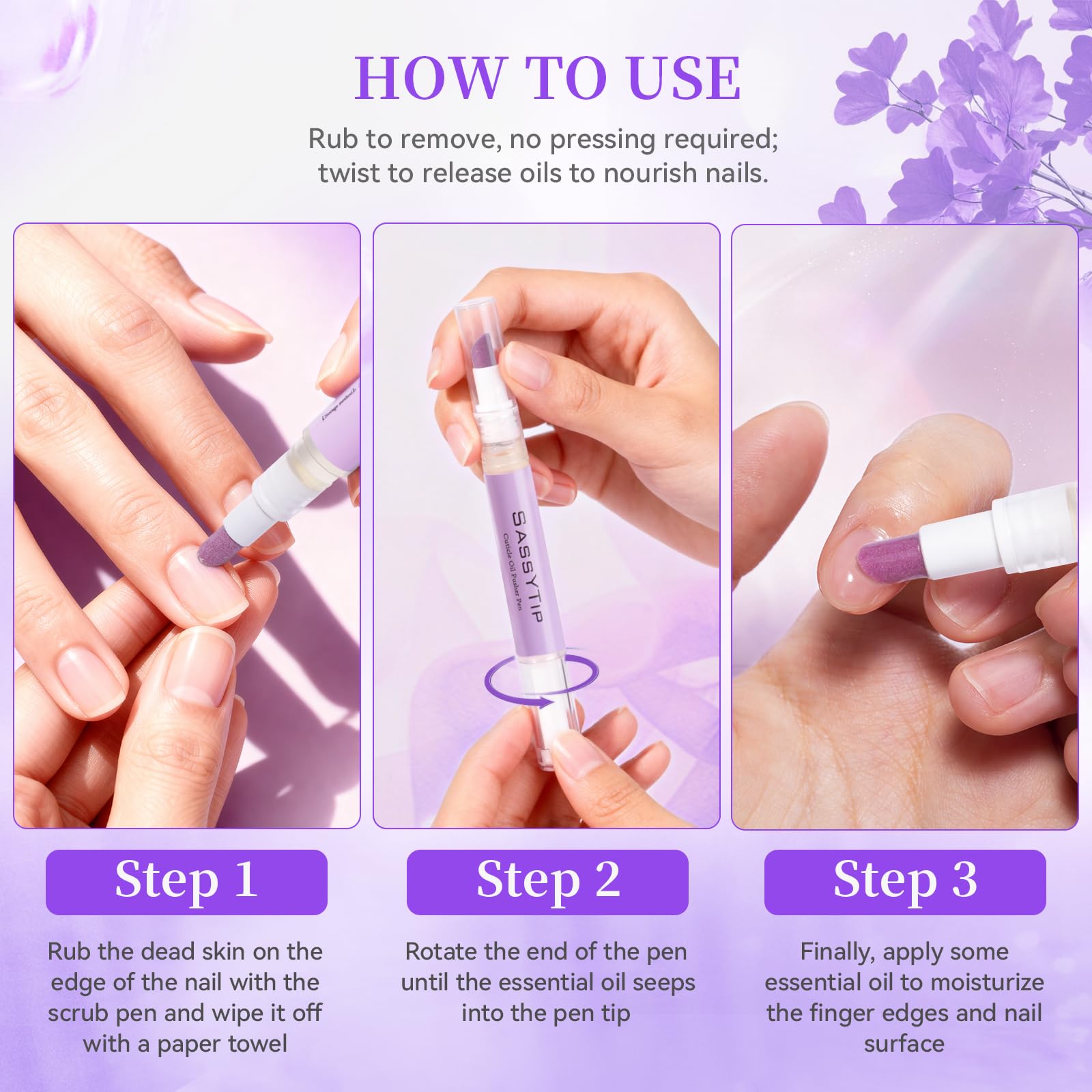 SASSYTIP aroma lavanda rosa calmante para una experiencia relajante