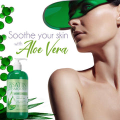 SATIN SMOOTH Aloe Vera Gel dries quickly for a non-greasy finish