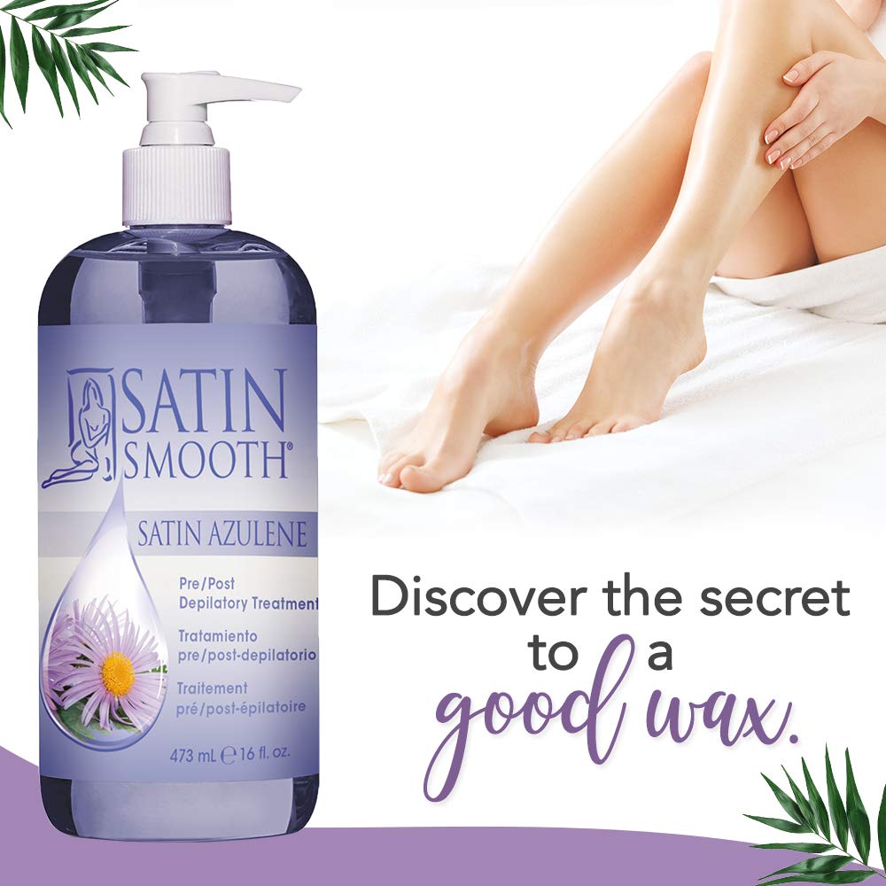 SATIN SMOOTH Azulene: aplicación suave para depilación, reduce irritación post depilación