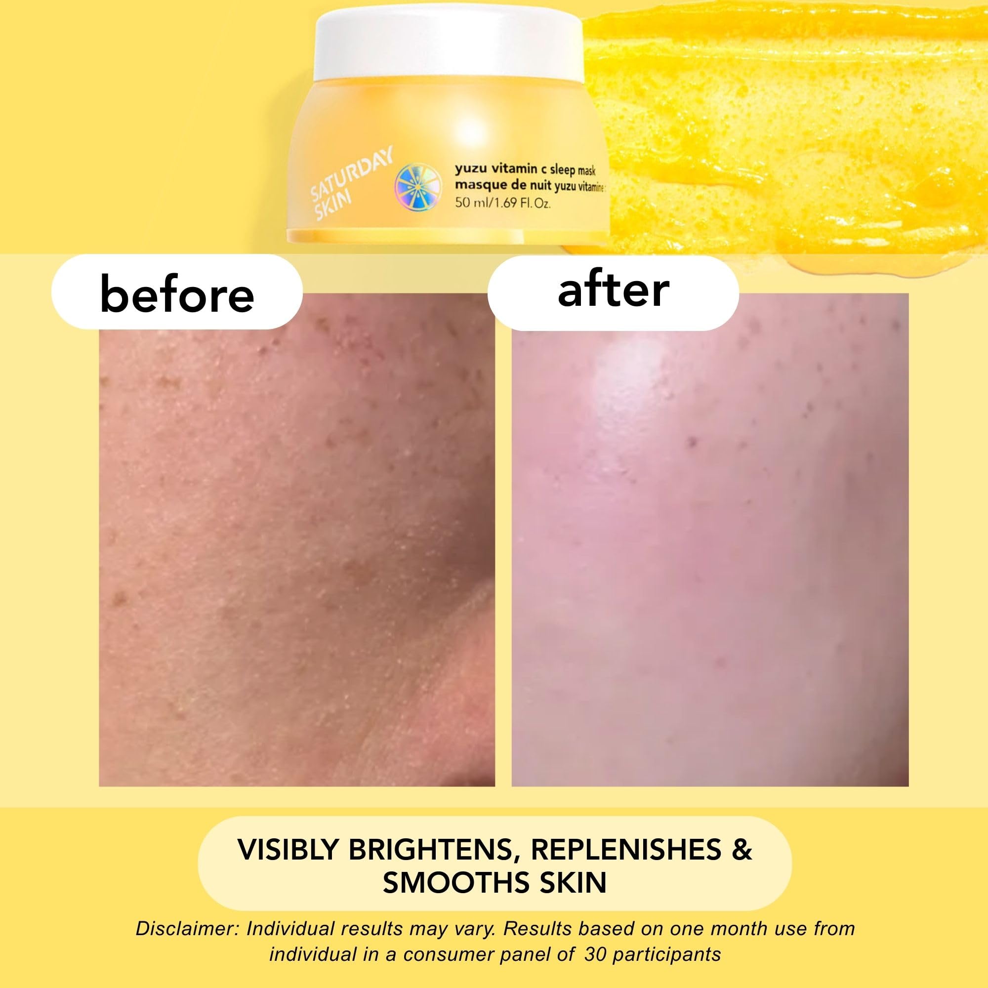 Saturday Skin Yuzu renovación nocturna suave en piel