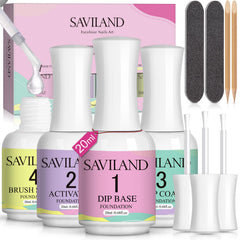 SAVILAND base dip líquido: facilita aplicación suave y adherencia duradera para uñas.