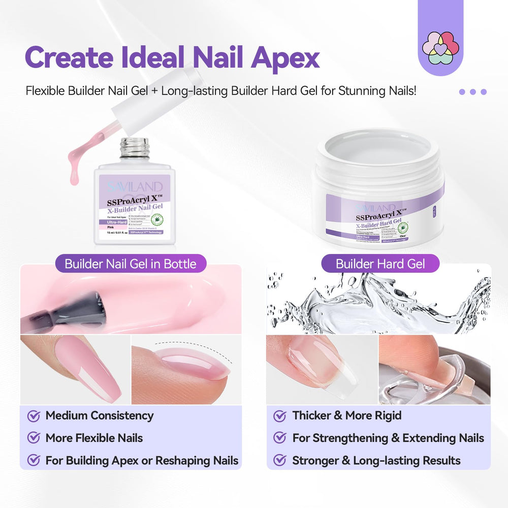 SAVILAND gel constructor desnudo para look natural
