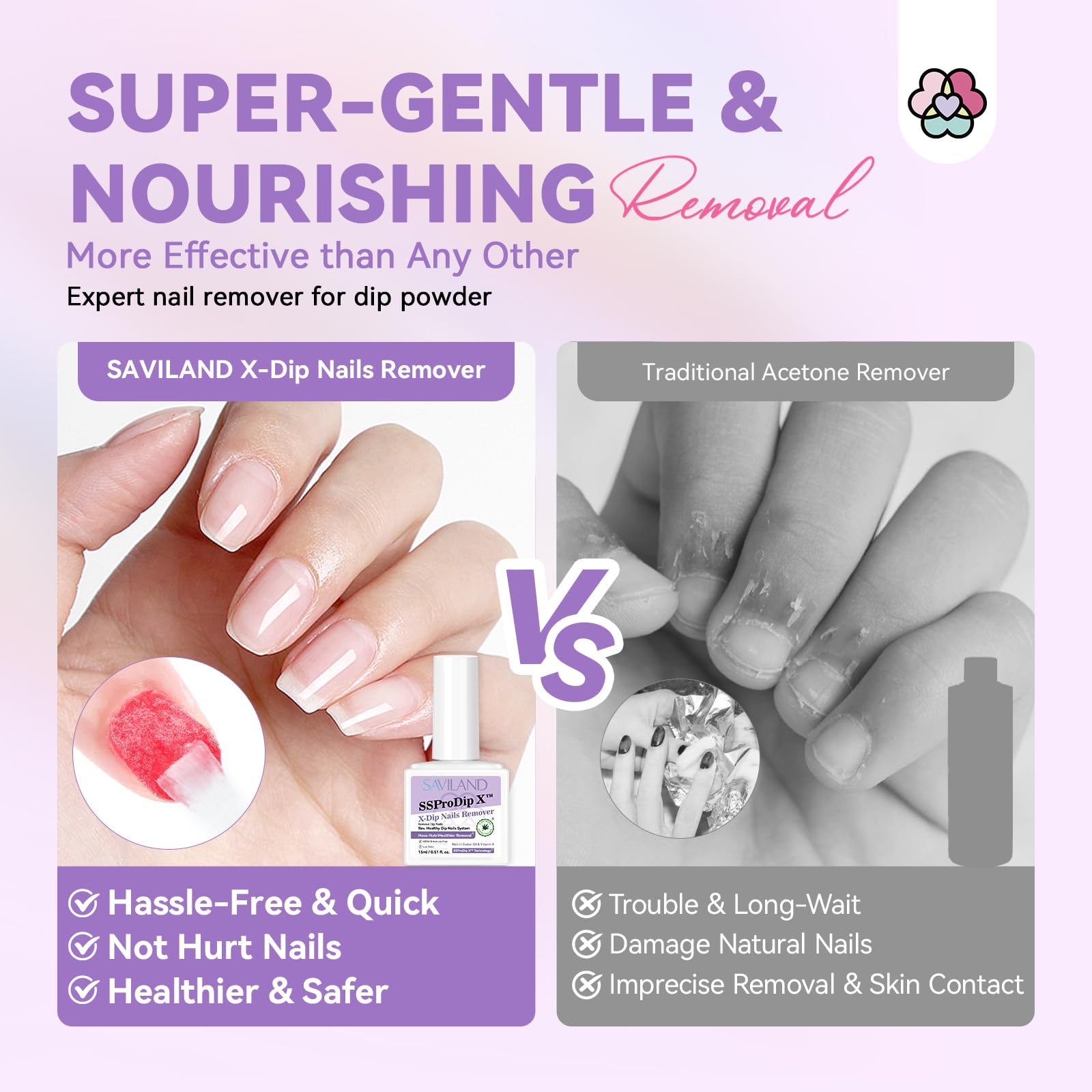 SAVILAND nail file delivers smooth finish after removal