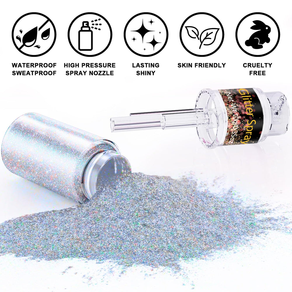 Scarman Glint-Rainbow: brillo ultrafino en cuerpo para festivales.