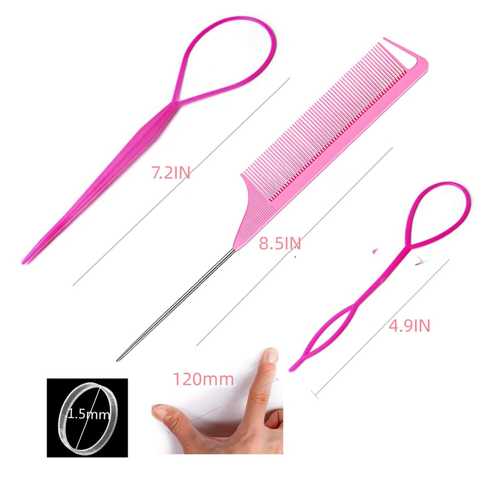 Herramienta ponytail rosa de Schembo para recogidos rápidos