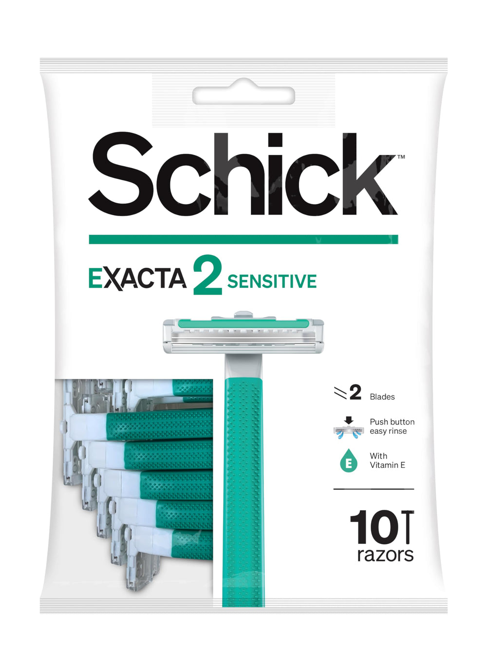 Schick Exacta2 Sensitive, rasuradora desechable: afeitado suave y cómodo