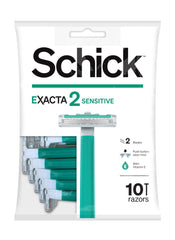 Schick Exacta2 Sensitive, rasuradora desechable: afeitado suave y cómodo