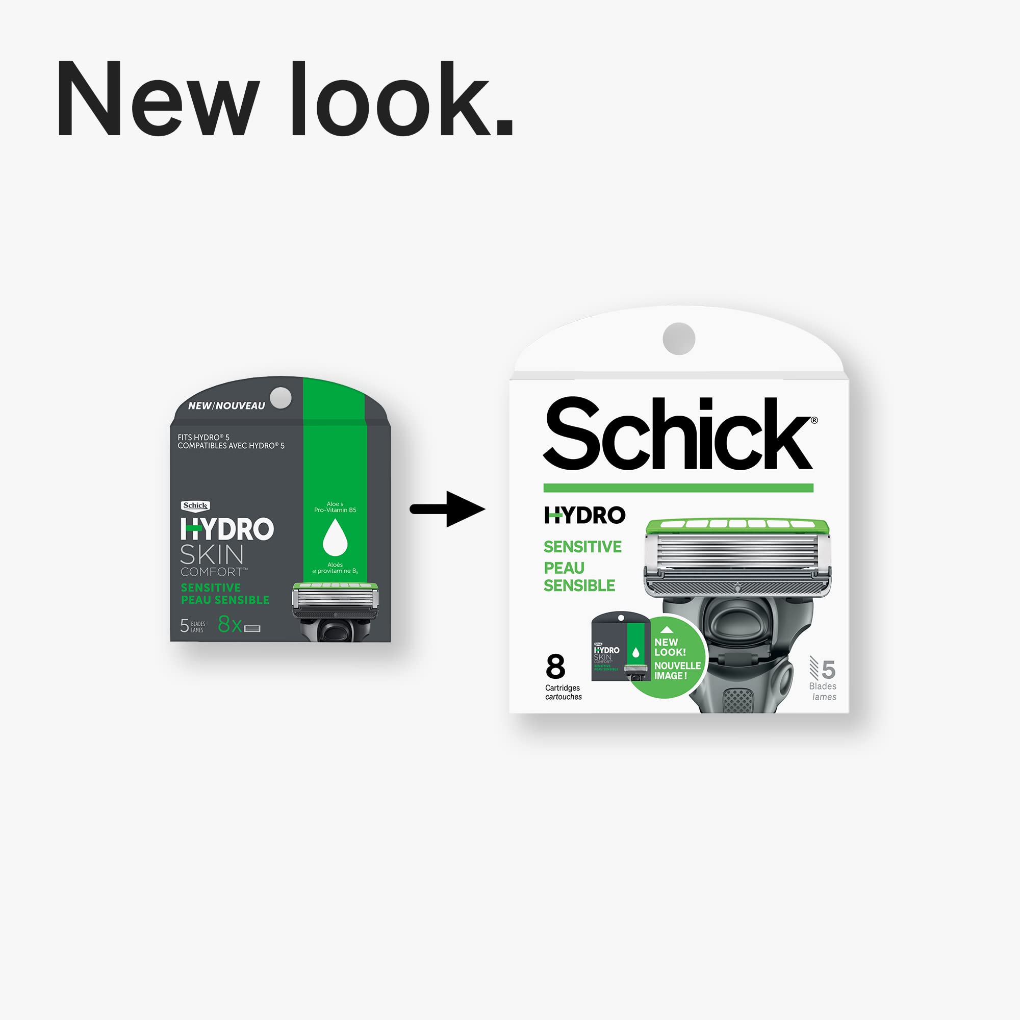 Schick Hydro 5 Sense uso diario para un afeitado suave.