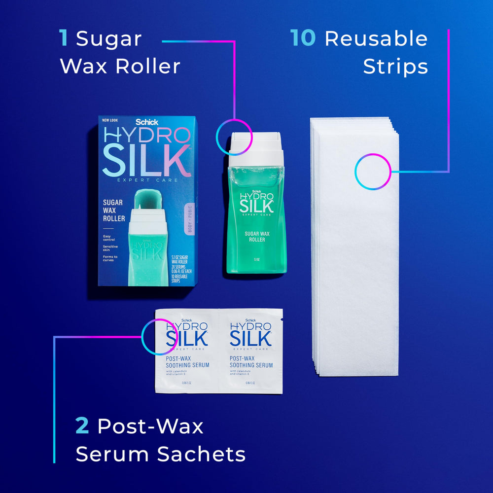 Aplicador rodillo suave Schick Hydro Silk para aplicación uniforme.