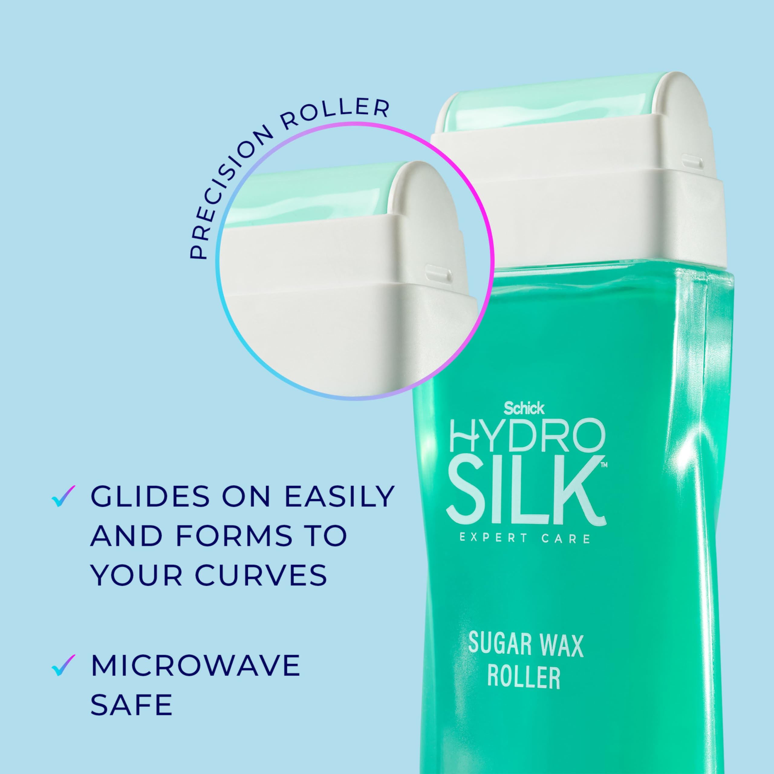 Cera de azúcar Calendula Schick Hydro Silk, cuidado suave de la piel.