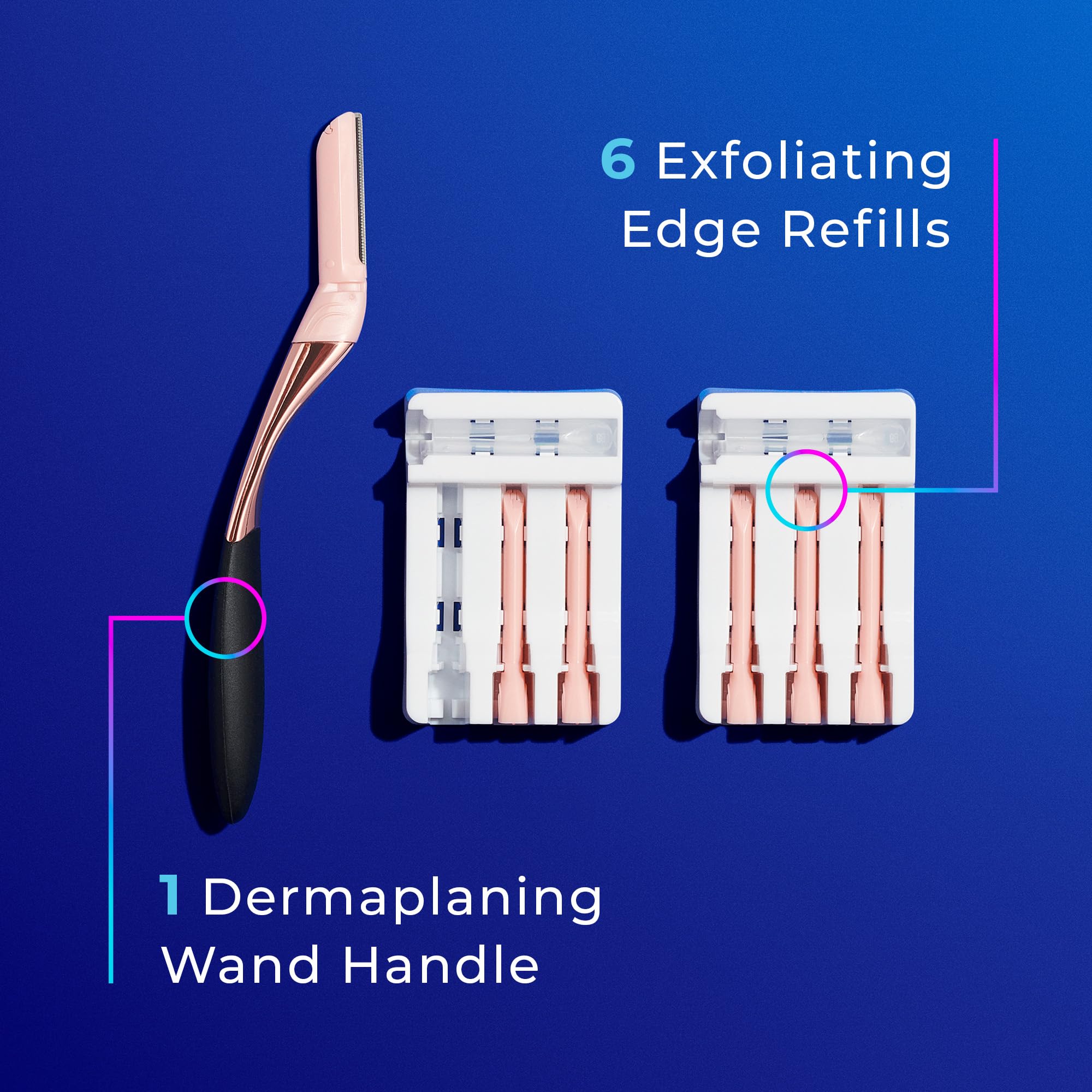 Schick Hydro Silk Dermaplaning pelusa facial removida para aspecto limpio