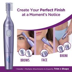 Schick Hydro Silk Perfect Finish, peine cejas para longitudes uniformes.