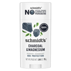 Schmidt's Charcoal & Magnesium: aplicación suave para frescura diaria.
