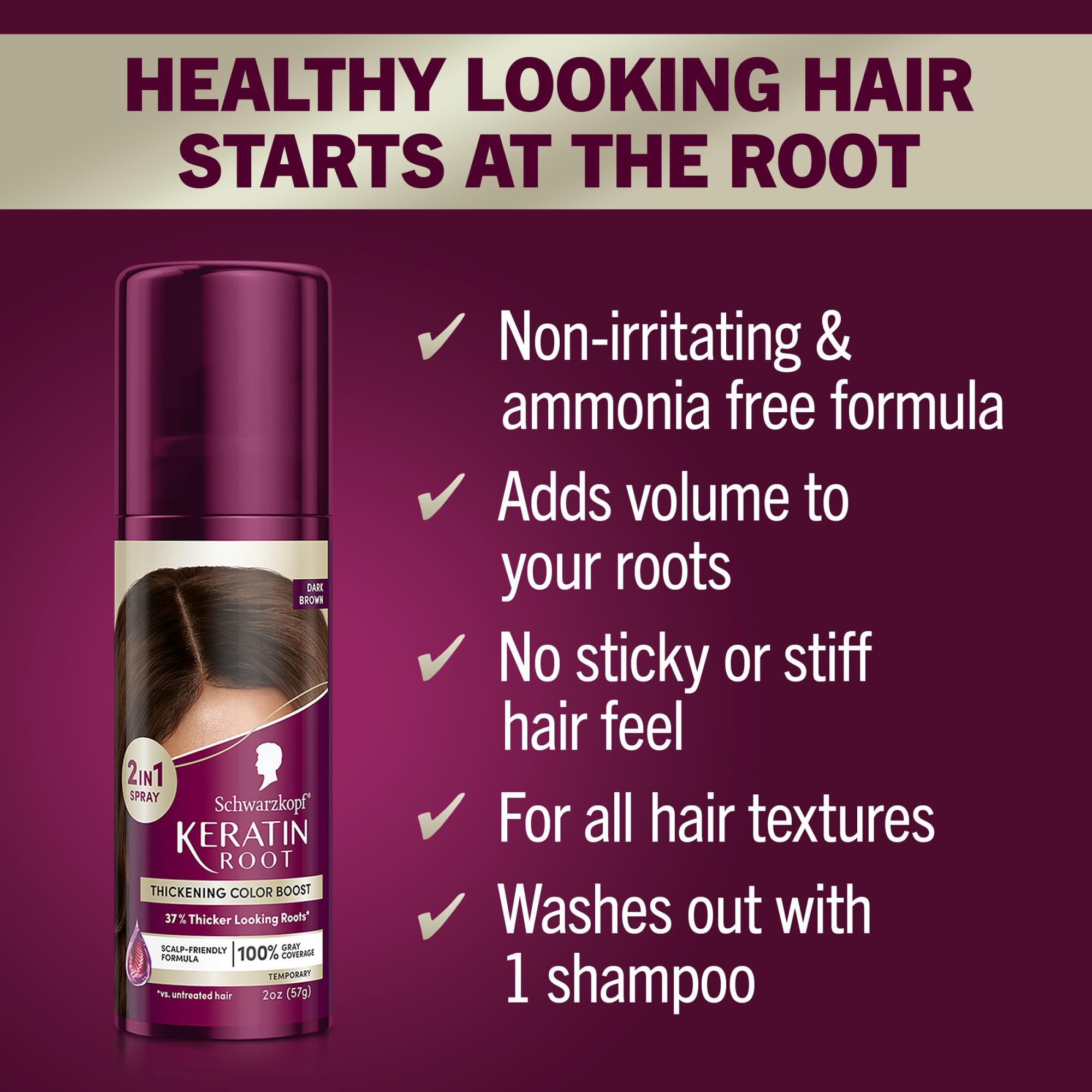 Schwarzkopf Keratin Root cubre canas al instante y facilita retoques