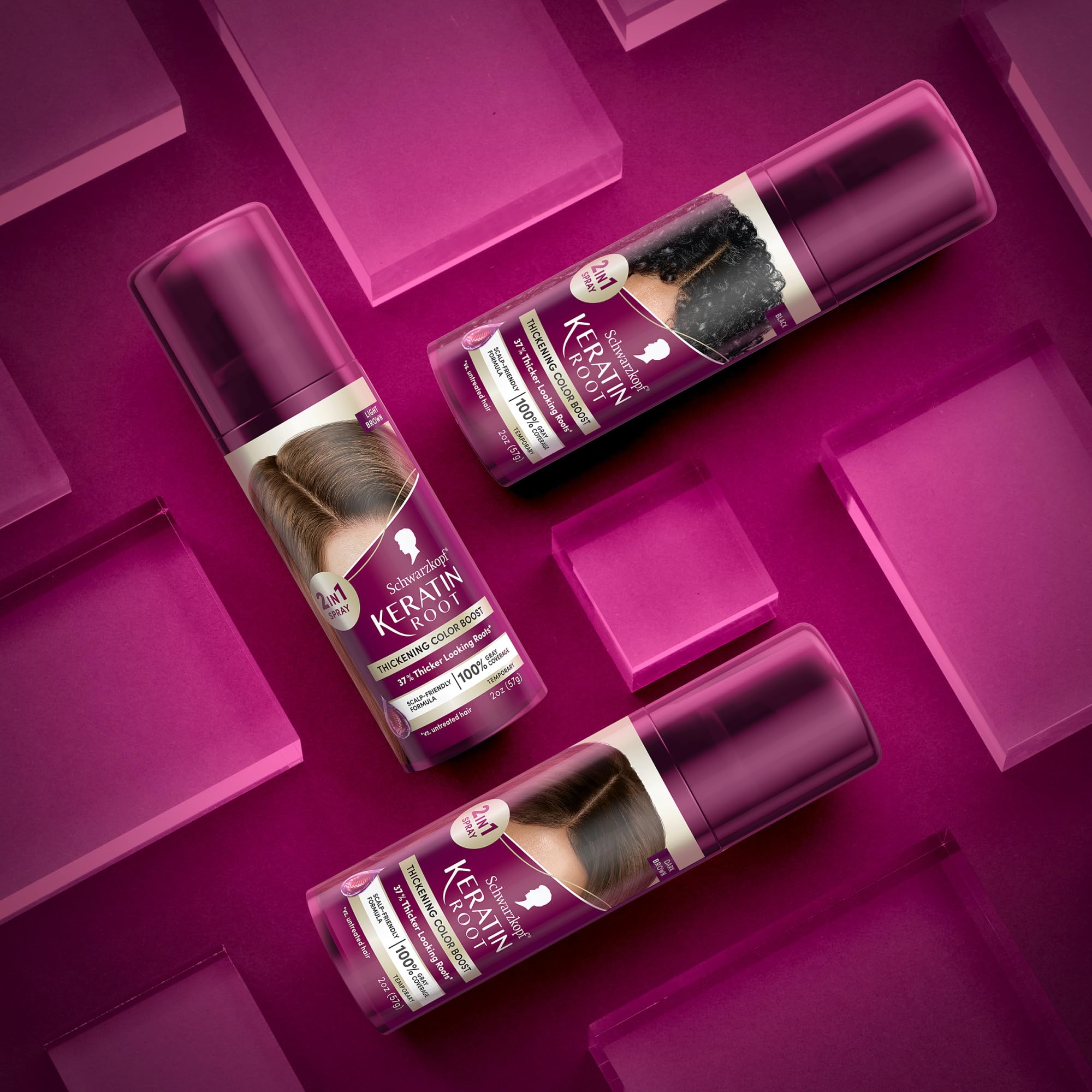 Schwarzkopf Keratin Root Spray ideal para retocar entre tintes en movimiento