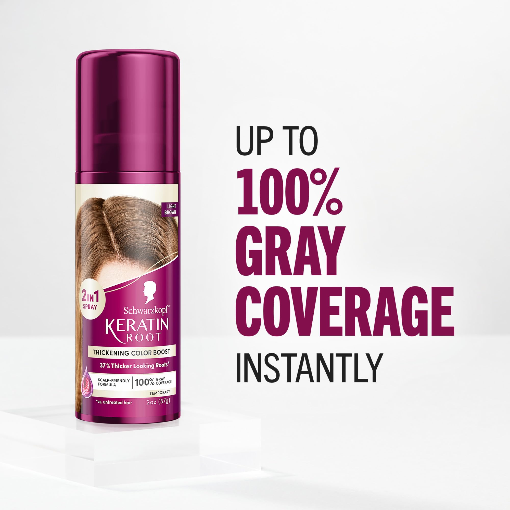 Schwarzkopf Keratin Root Spray sin amoniaco para uso diario en cabellos