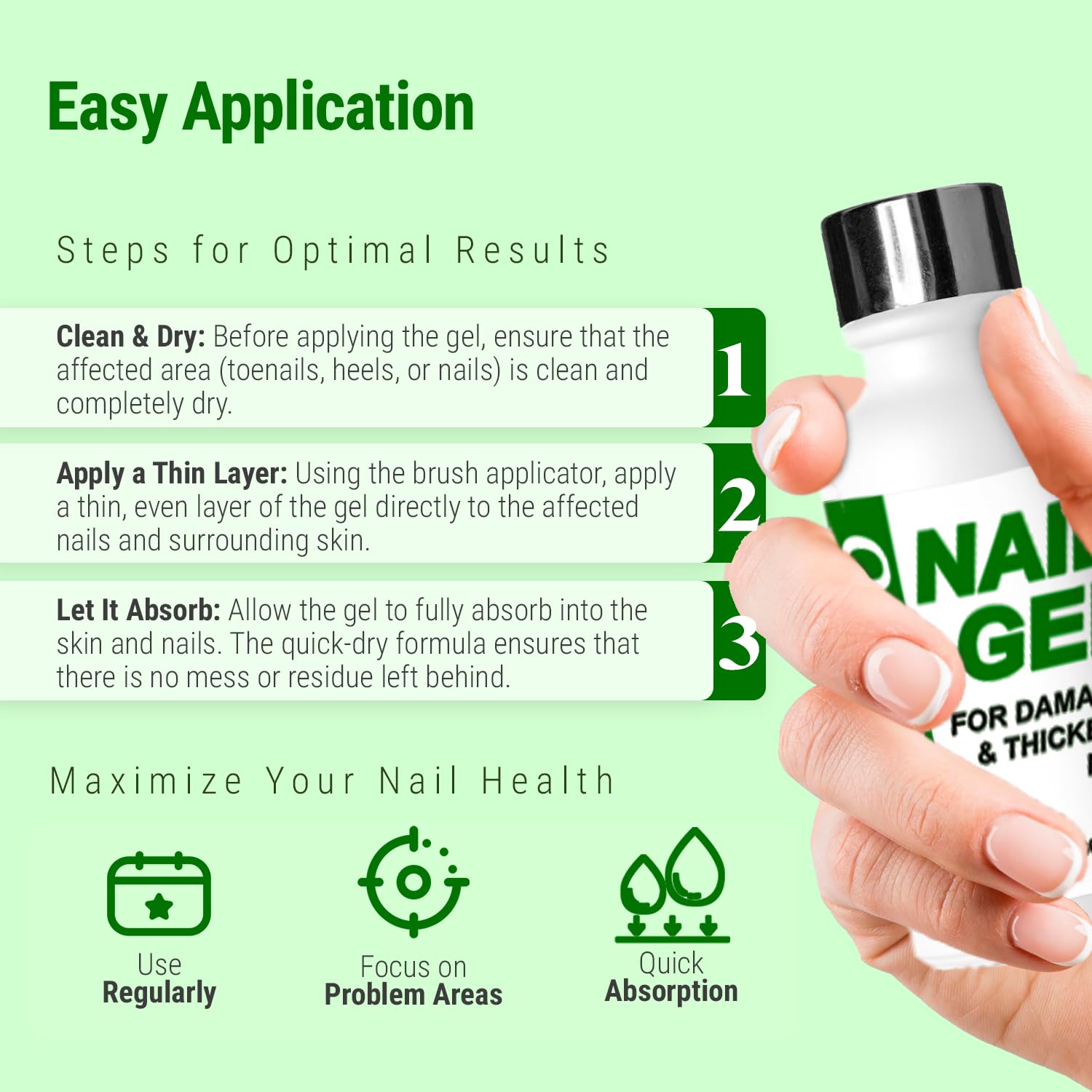 Urea Nail Gel quick-dry formula reducing wait time for nail care by Scientific Solutions Global.