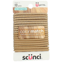 Scunci Beautiful Blends, liga para cabello sin deslizamiento, ideal para peinados seguros.
