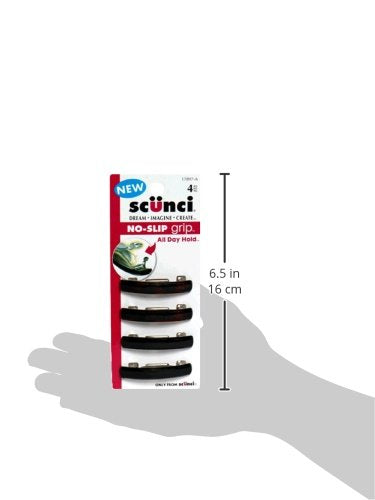 Detalle de borde suave del broche Scunci para uso diario, reduce tirones