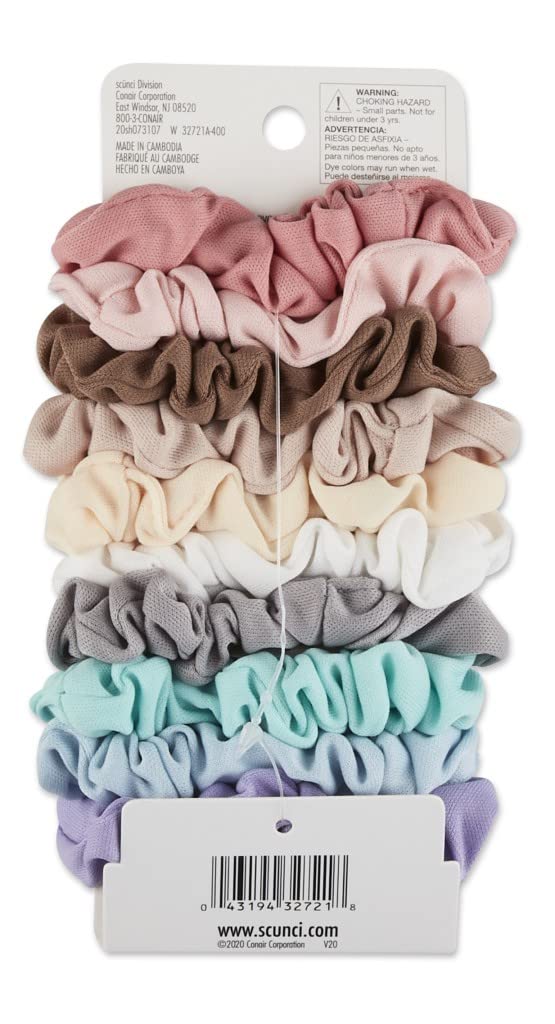 Gomas Scunci sin daño para el pelo, colores variados, uso diario