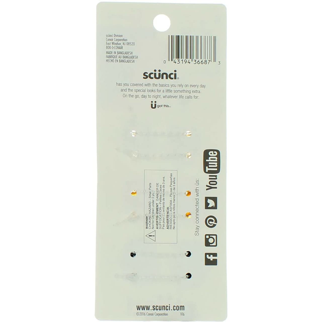 Scunci pinzas pulpo mini para trenzas, ideal para retoques.
