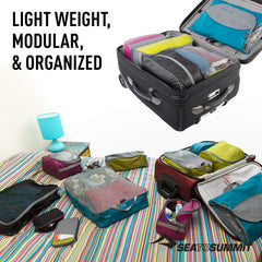 Sea to Summit TravellingLight cremallera YKK resistente para mayor durabilidad.